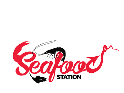 Seafood Station branding design icon illustration logo