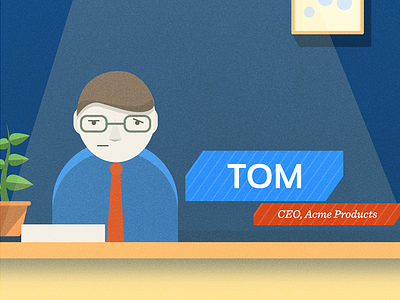 Tom is sad. after effects animation explainer video