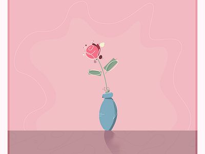 Valentine's Day astute graphics flower illustrator organic rose valentines