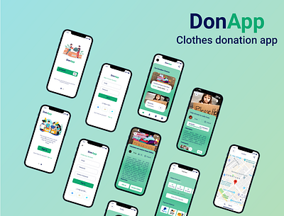 Donation App charity design donation app ui