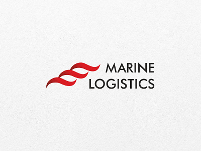 Logo marine logistics branding logo marine logistics sea wave