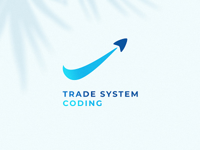 Trade system coding branding coding it logo logotype trade system