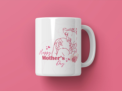 Mothers Day Mug Design brand identity cup design design flat graphicdesign icon illustration illustrations logo logodesign logotype mug design typography