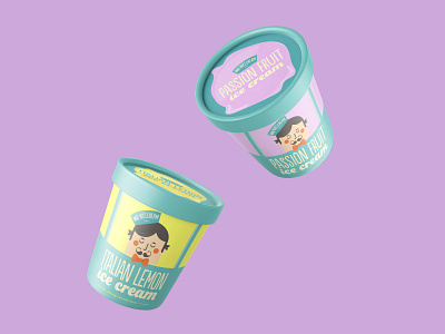 Mr Nicecream branding illustration packaging