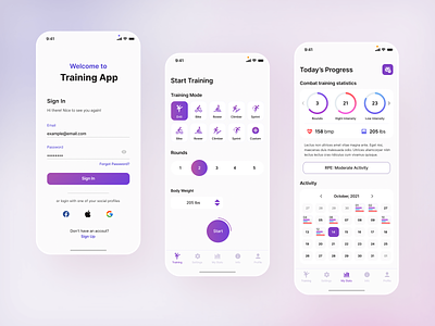 Training App for Professional Athletes