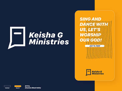 Keisha G Ministries | Logo branding christian church church logo gospel logo logo ministries logo pastor singer logo