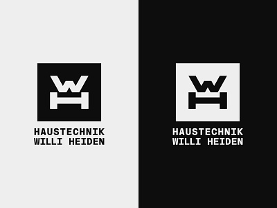 Haustechnik Willi Heiden | Logo & Branding air conditioning branding cooling handyman heating logo logodesign plumber technical technician