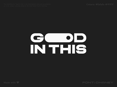 God in This Logo branding christian church clean digital event god gospel jesus logo minimalism minimalistic simple