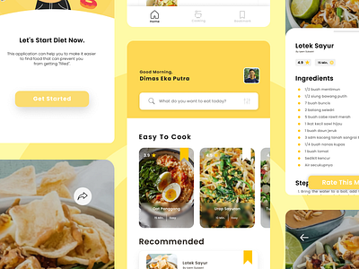 Diet Apps diet simple ui ux