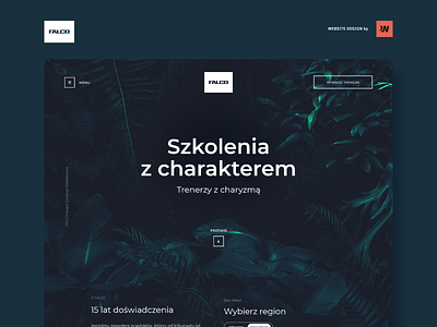 FALCO clean clean ui design graphic design landing page ui ux