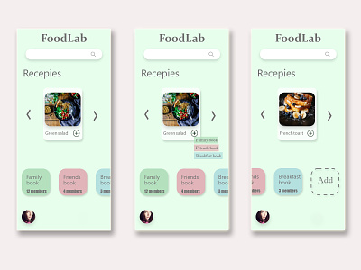 FoodLab android animation app design designer ios typography ui ux uiux web