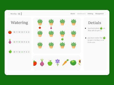 Garden Inventory Management adobe adobe xd android animation animations app apple design designer desktop app graphic design green ios ui ui ux uiux ux web