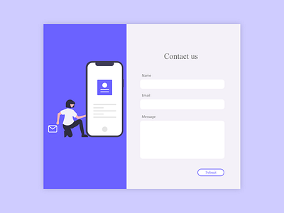 DailyUI #028 - Contact Us