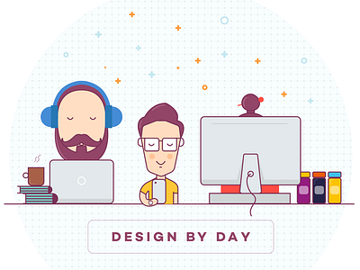 Design by day design designers team work workstation