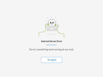 500 Error Page 500 css errorpage ghost html illustration skeleton tryagain