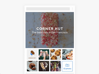 Photo viewer food tech minimal mobile motion design photo gallery ui ux