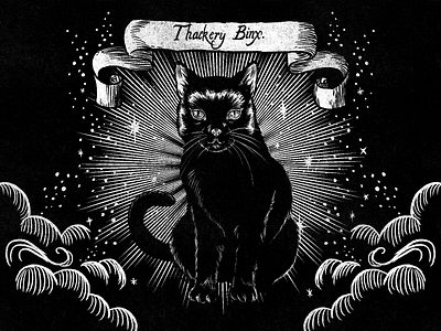 Thackery Binx - National Cat Day cat illustration national cat day t shirt design