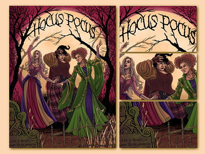 Hocus Pocus - Alternative Movie Poster #2 hocus pocus illustration movie poster typography