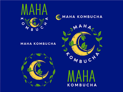 Maha Kombucha - Branding branding illustration kombucha logo