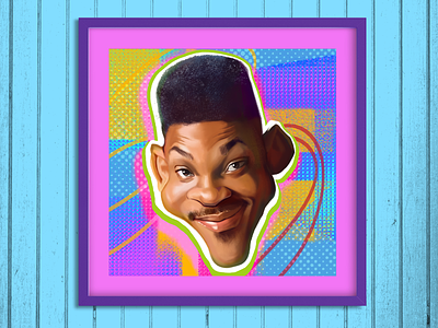 Will Smith caricature digital painting fresh fresh prince illustration portrait will smith