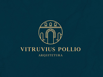 Vitruvius Pollio Arquitetura/for sale architecture brand design branding design icon logo