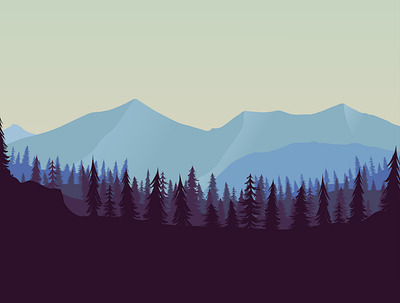 Flagstaff landscape design illustration mountain
