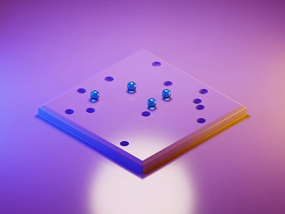 A weird board game 3d animation design