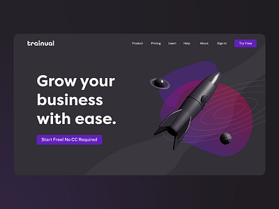 Brand landing page exploration 3d branding design website