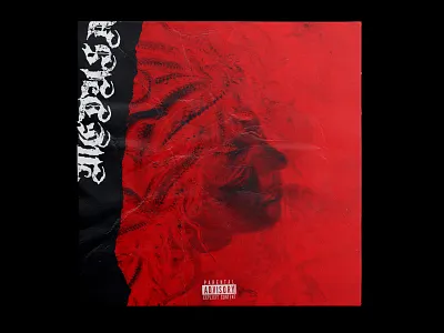 MEDUSA | CADAVRE album art album artwork album cover album cover design albumart archive art direction artwork black design graphic design horrorrap kevlard medusa music painting photoshop red redesign retouching