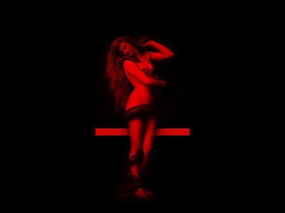 LILITH | CADAVRE album art album cover art art direction artwork cross demon design girl graphic design horrorap kevlard lilith metal music painting photoshop red retouching satan