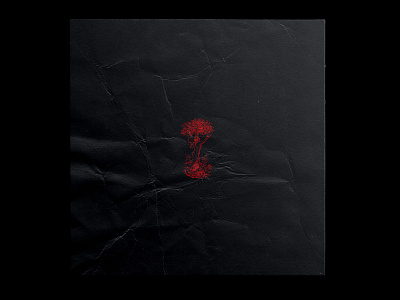 LÀ BAS | CADAVRE album art album cover art direction artwork black design graphic design kevlard logo logo design minimalist music paper photoshop red redesign retouching texture