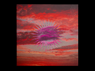 XXVI | EVERYDAY album art album cover art direction artwork clou cloud cover cover art design everyday geometry grain graphic design kevlard music noise photoshop retouching sunset texture