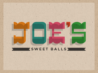 JOE'S austin balls cake balls custom typography logo