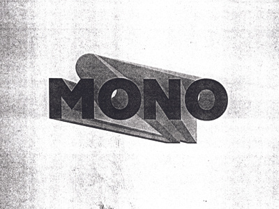 MONO custom type good times mono typography