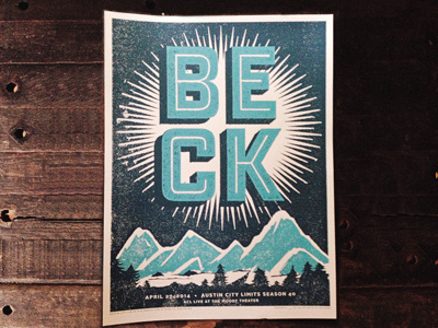 Beck Poster fun stuffs mountains poster