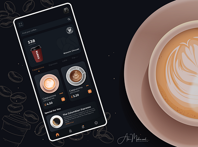 Costa Coffee App Concept app branding coffee costa design interaction design