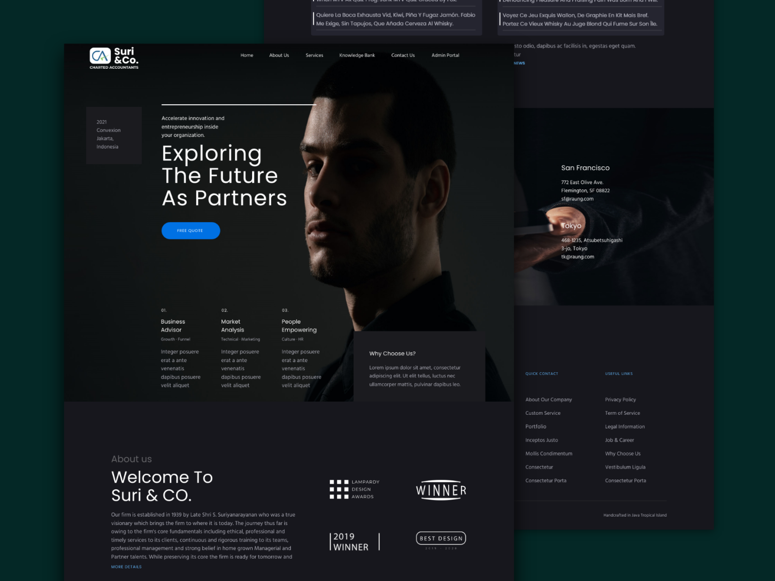 CA Website Design by Syed on Dribbble