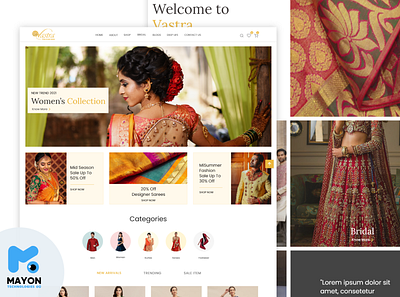 Vastra - Website Design bridal indian shopping top 10 indian shopping website website design