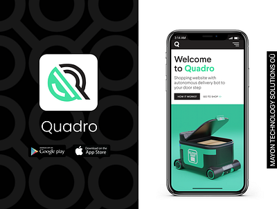 Quadro - Online shopping and Delivery 2021 artificial intelligence bot delivery hardware machine learning mobile app quadro software uiux website design