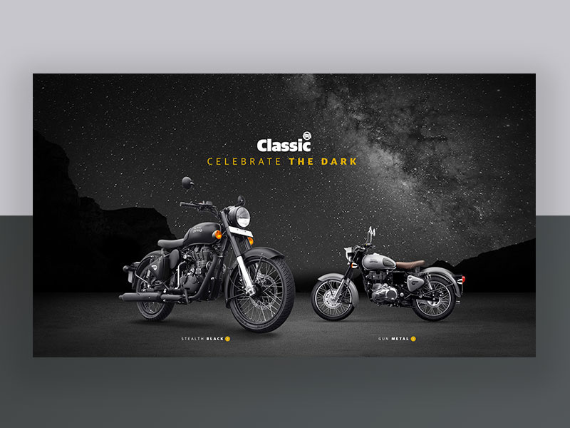 Matte Black Motorcycle Launch bike blackandwhite vintage classic royalenfield automobile motorcycle matte black minimal ux ui