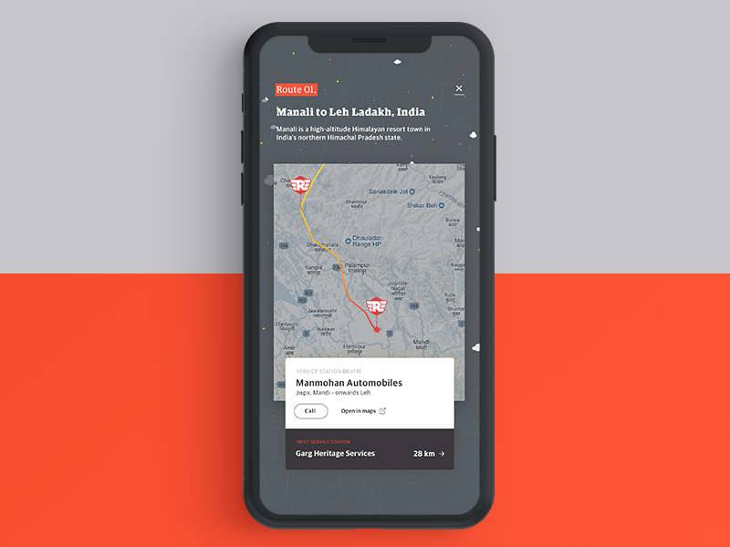 Service Network Map - Royal Enfield terrain india repairs ride rider sky service royalenfield motorcycle minimal ux ui