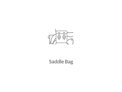 Saddle Bag automobile classic illustration journey minimal motorcycle ride rider royalenfield ui