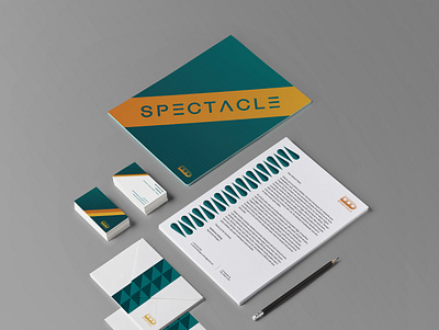 Spectacle Stationary branding design vector