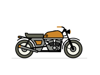 Yup… She's a keeper. design graphic graphic design illustration motorcylce vector vroomvroom