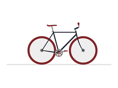 Steady Coasting. bike design fixie graphic graphic design illustration vector vroomvroom