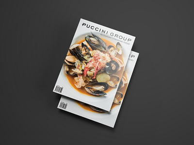 Puccini Group Brochures editorial design food graphic design layout design publication design sf type typography