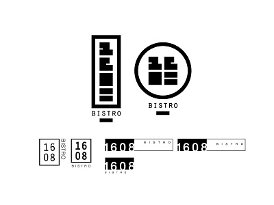 1608 Bistro Logo Concepts