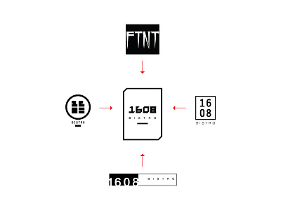 1608 Bistro Refined Logo Direction