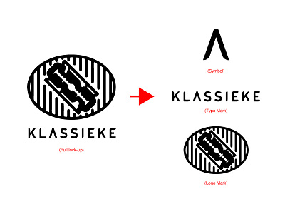 Klassieke Logo Concept barbershop branddesign branding logo logodesign mobile