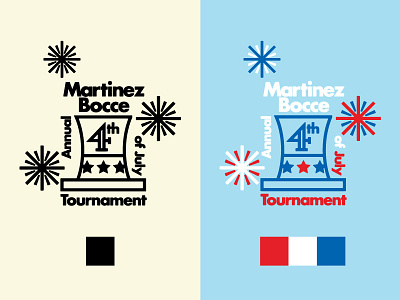 Martinez Bocce Shirt Concept 4thofjuly bocceball illustration shirtdesign typography